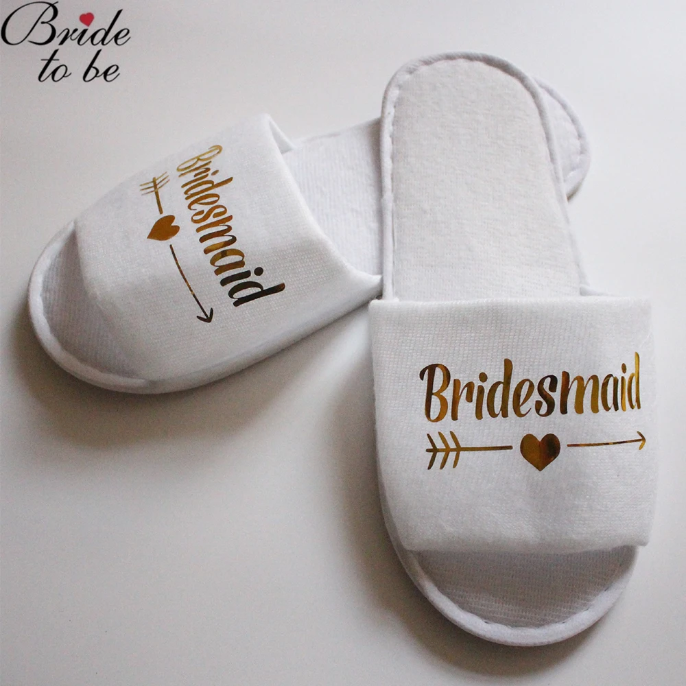 Тапочки Свадебные одноразовые для подружки невесты 1 пара | Дом и сад