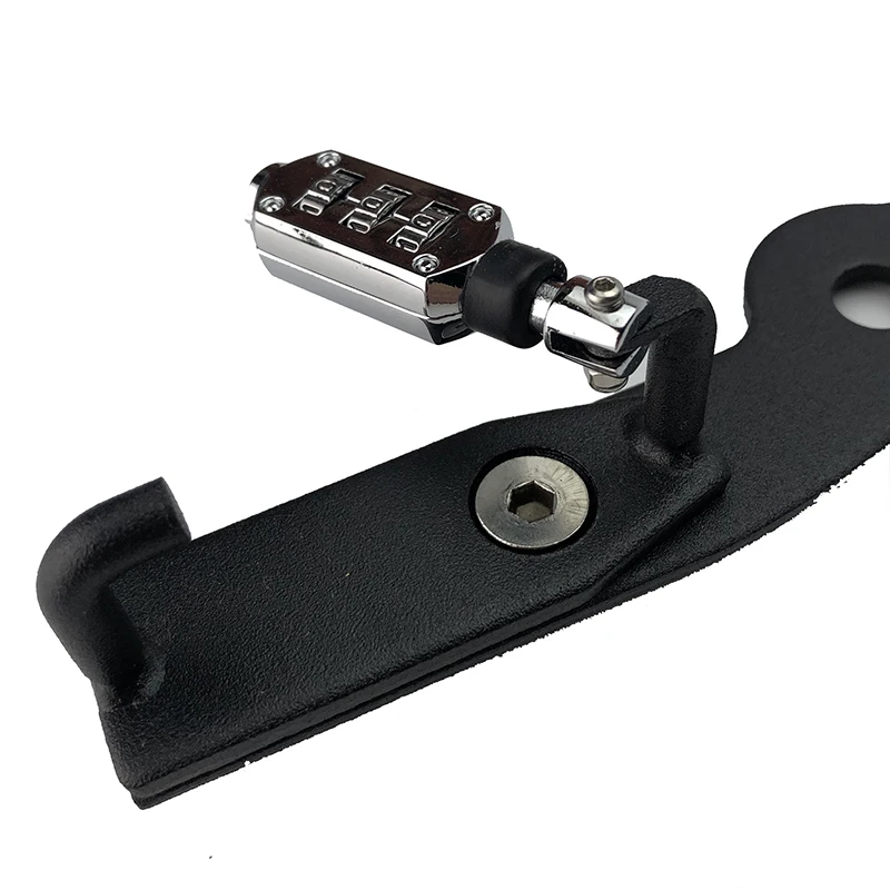 Мотоциклетный шлем с замком и паролем черная боковая защита от кражи подходит