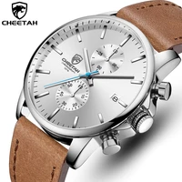 cheetah new men%e2%80%99s watches top luxury brand sport quartz watch men chronograph waterproof wristwatch leather date reloj hombre