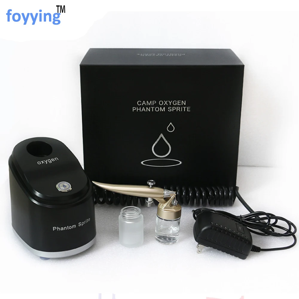 

foyying Portable Oxygen Sprayer Water Injection Inject Hydrate Moisturizing Skin Rejuvenation Oxygen Infusion SPA Facial Care Ma