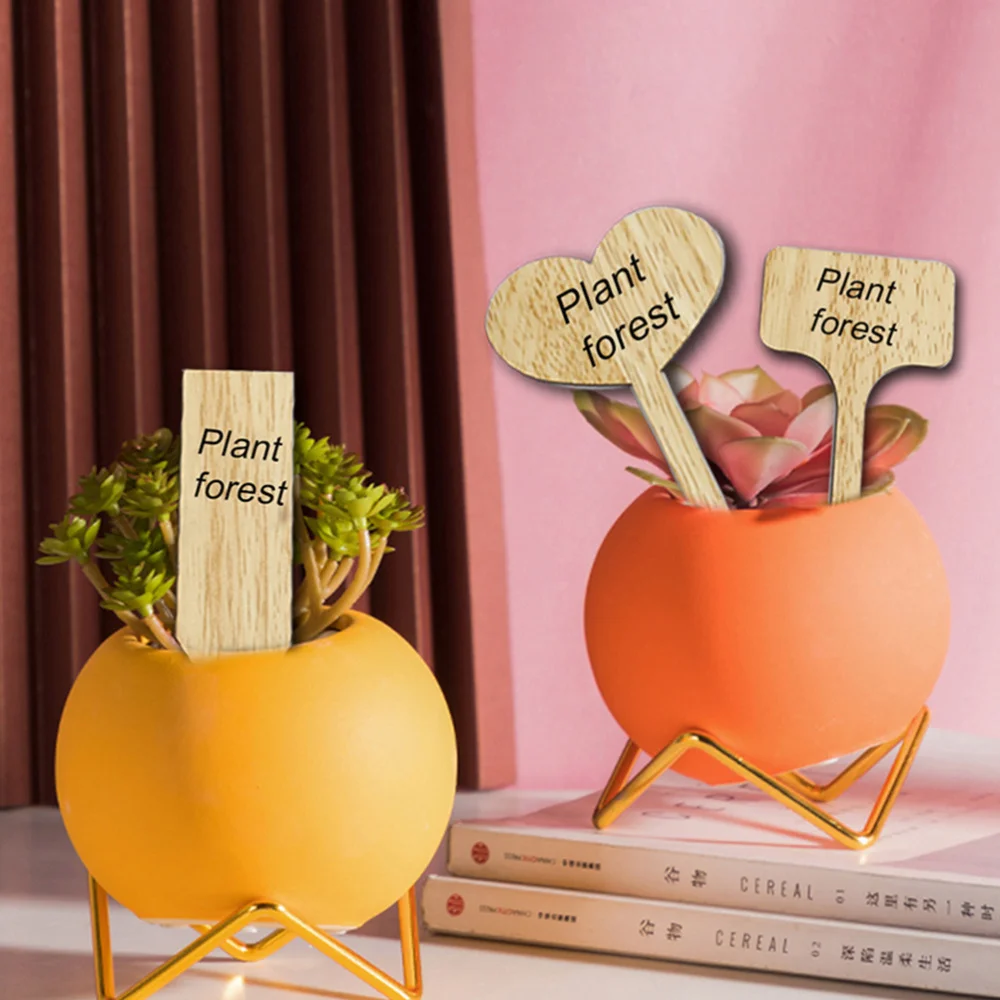 

60 Pcs Plant Labels Wooden Gardening Tags Durable Plant Markers Flower Labels