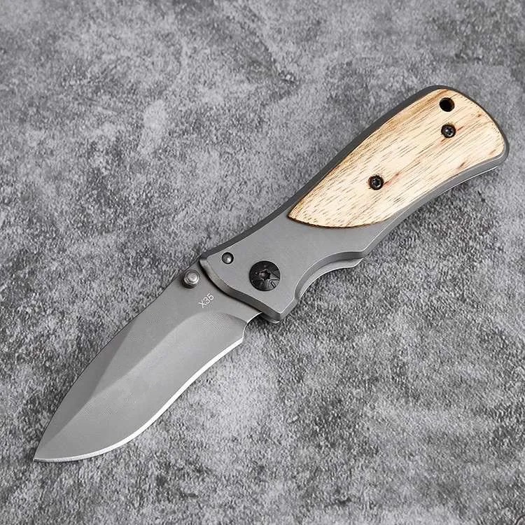 Черный тактический нож из титанового сплава спасательный с алюминиевой ручкой