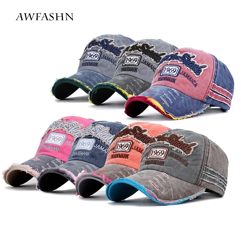 Бейсболка для мужчин и женщин винтажная Кепка гольфа с вышивкой Весенняя