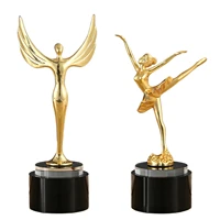 trophy awards crystal gold plated sport competition craft souvenirs