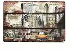 Металлическая Статуя Йорк свободы винтажная жестяная фотография металлическая стена искусство паб домашнее кафе табличка-жестяной знак