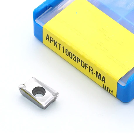 10 шт. APKT 1003 PDFR MA H01 карбидные фрезерные Вставки для лицевой мельницы BAP фреза