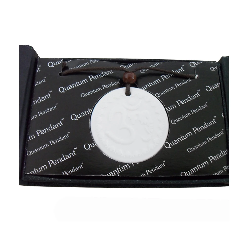 EBUTY красный кулон Quantum Pendant Ом дизайн вулканическая лава камень 3000CC отрицательные