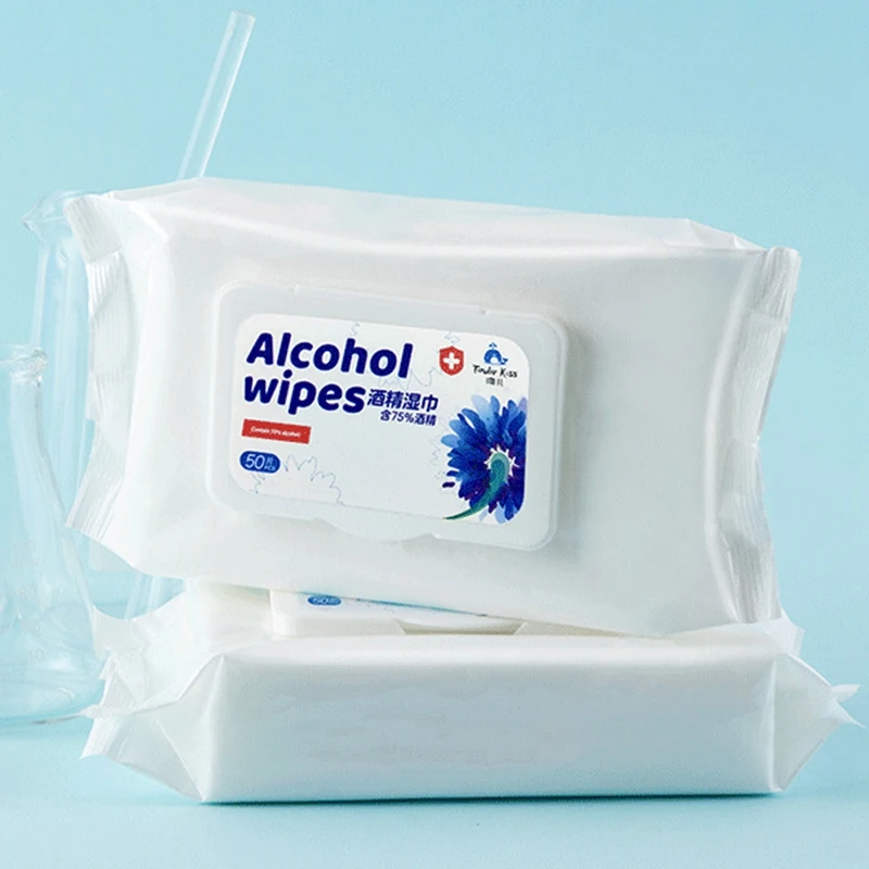 200Pcs Disposable спиртовые салфетки Портативный для очистки Уход за кожей