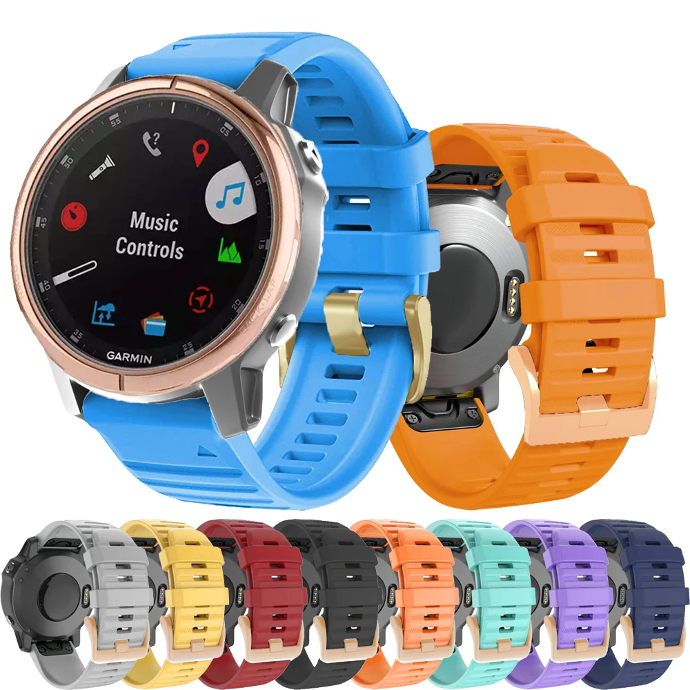 

Ремешок силиконовый для наручных часов Garmin Fenix 6X Pro 5 5X Plus 6 S60 935 945 6 S 5S MK2S