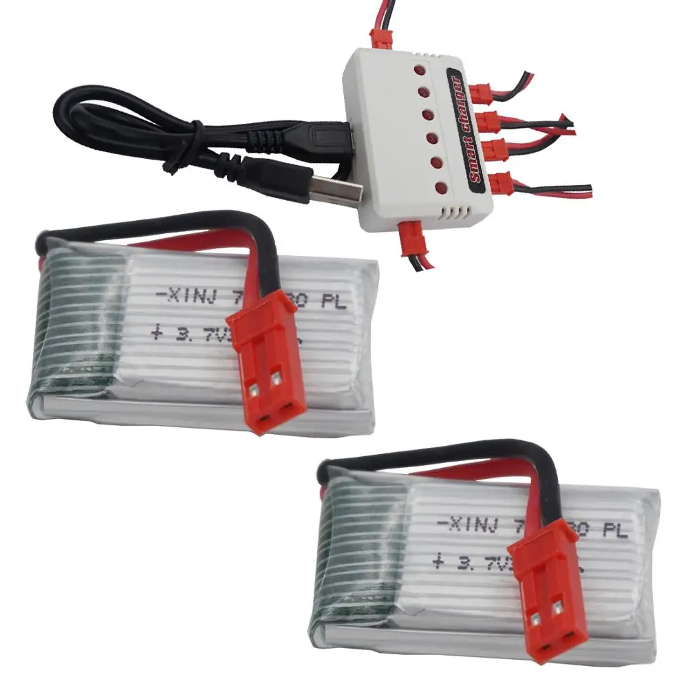 XINJ 3 7 V 350mAh 25C Литий-полимерный литий-полимерный аккумулятор + зарядное устройство