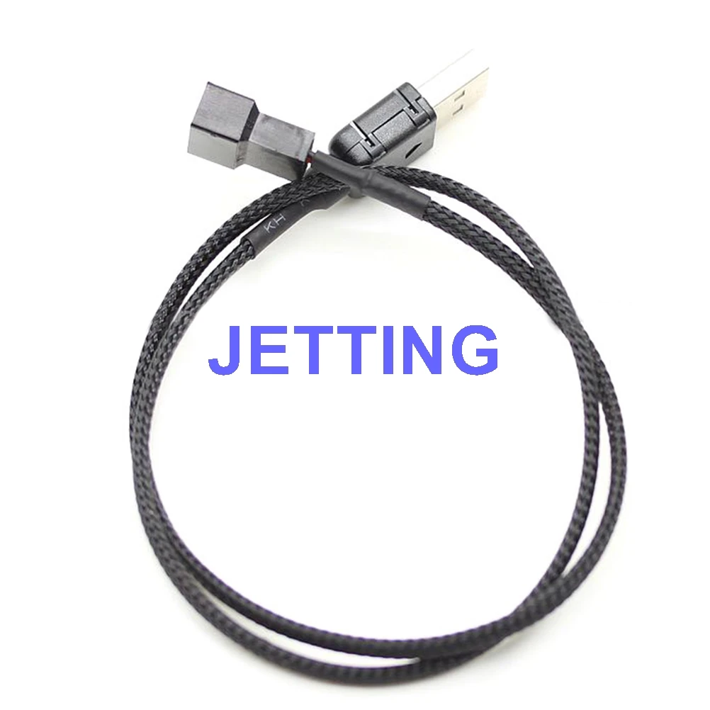 

JETTING USB A male to Fan 3-Pin 3pin /4-Pin 4pin Adapter Cable for 5V 50cm Drop Shipping