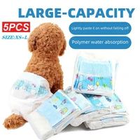 dog diapers diaper disposable leakproof nappies puppy super absorption wrap diaper multi layer structure pets 5countspack csv