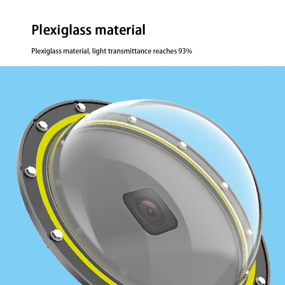 Купольная маска для подводной съемки Hero8 защитная крышка прозрачная объектива