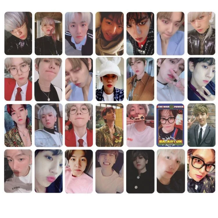 EXO Oh Se Hun Park Chanyeol BAEK HYUN Самостоятельная фотография ЛОМО карта HD Фотокарта