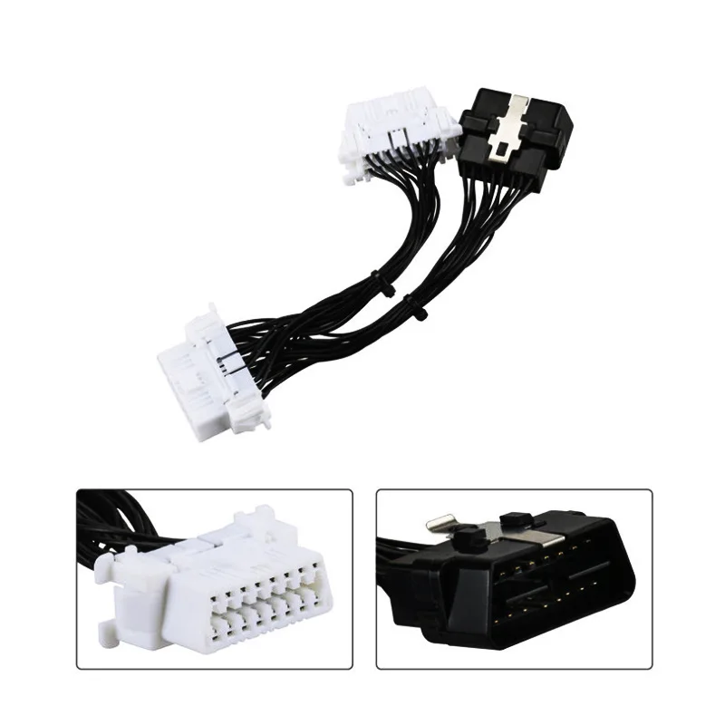 Автомобильный диагностический прибор OBD2 точка-удлинитель 15 см - купить по