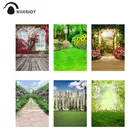 Allenjoy фотосессия фон красный цветок окно сад дерево свадебная фотография фон Фотография реквизит для студии