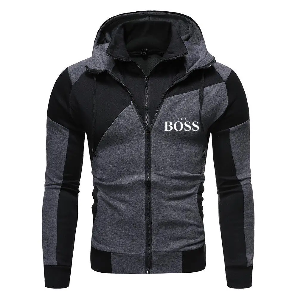 

2021 Autumn Winter Men's Brand Sportswear 2-Piece Hoodie + Pants Sports Suit Men's Sweater Double Zip Hoodie Men's Suit