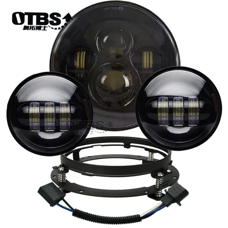 Головной светильник для универсальных мотоциклетных частей 7 &quotсветодиодный