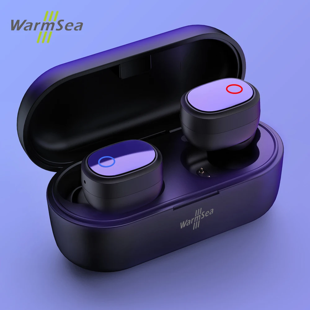 Наушники WarmSea TWS Bluetooth 5,0, отличное качество звука, беспроводные наушники, гарнитура, спортивные наушники