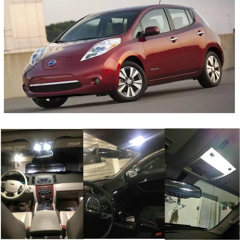 Внутренние светодиодные лампы для 2014 Nissan Altima Cube Frontier GTR Juke Leaf Maxima NV200 Sentra Versa Note Xterra
