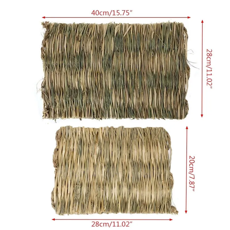 Жевательный коврик для кроликов травы мелких животных хомяков морских свинок