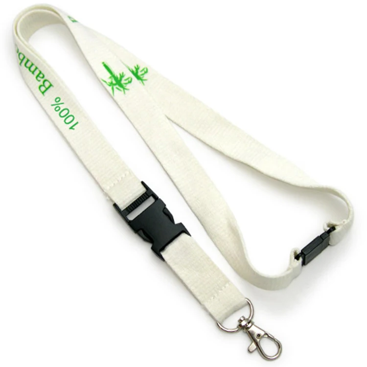 

customized eco-friendly lanyard biodegradable bamboo lanyard neck strap key holder eco-friendly products ECO-BB-03B