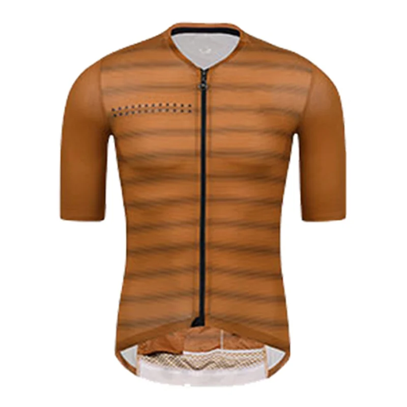 

Summer Cycling Sport Clothing Men's Print Strips Mountain Road Bicycle Short sleeve Jersey Pro Team Motocross Bike Mtb Clothing