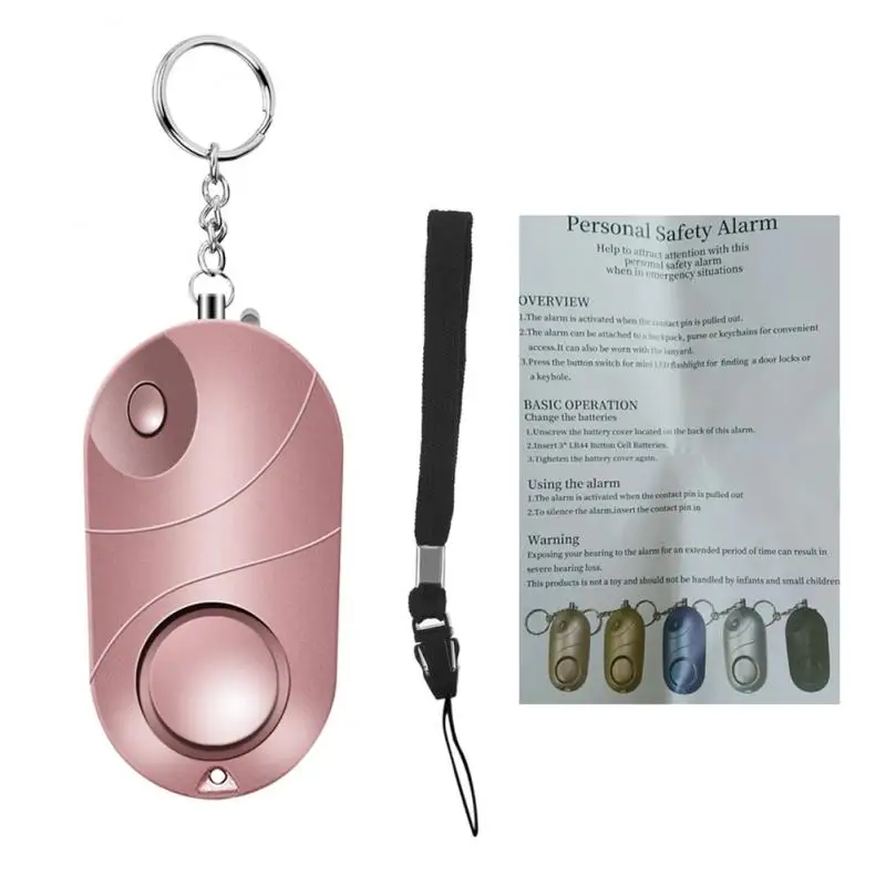 

Portable Women's Security Anti-wolf Alarm Mini Anti-theft Emergency Alarm LED Light For Children Elderly Sos Alarm Button