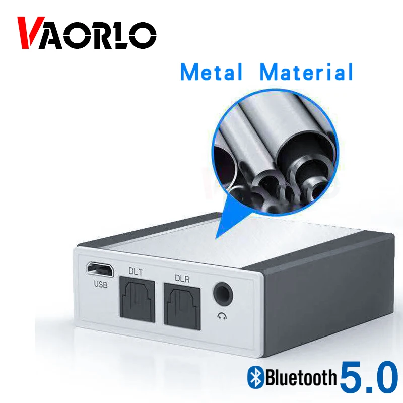 Беспроводной передатчик VAORLO Bluetooth 5 0 приемник стерео музыкальный адаптер APTX Hi-Fi
