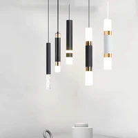 nordic pendant light dual light sources shine up and down droplight fixture kitchen dining room shop bar counter decoration