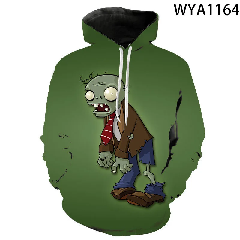 

New 3D Printed Hoodies Men Women Children Plants Vs Zombies Casual Fashion Sweatshirts Boy Girl Pullover Streetwear Tops