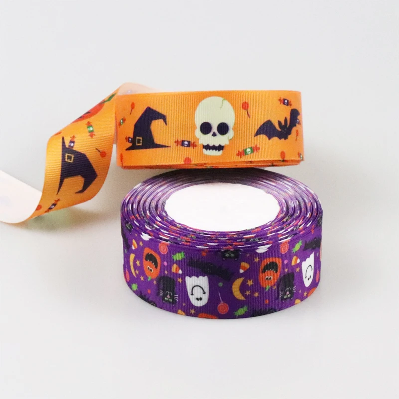 5 Meters Easter Cartoon Satin Halloween Ribbon Silk Grosgrain 25MM 38M DIY Decoration Character Ribbons For Crafts Gift Packing | Дом и сад