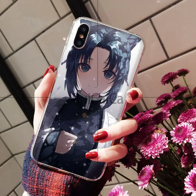 A14 Ruicaica demon slayer аниме ТПУ мягкий силиконовый прозрачный чехол для телефона Apple iPhone 8 7 6 6S Plus X XS MAX 5 5S SE XR чехол - Цвет: A14