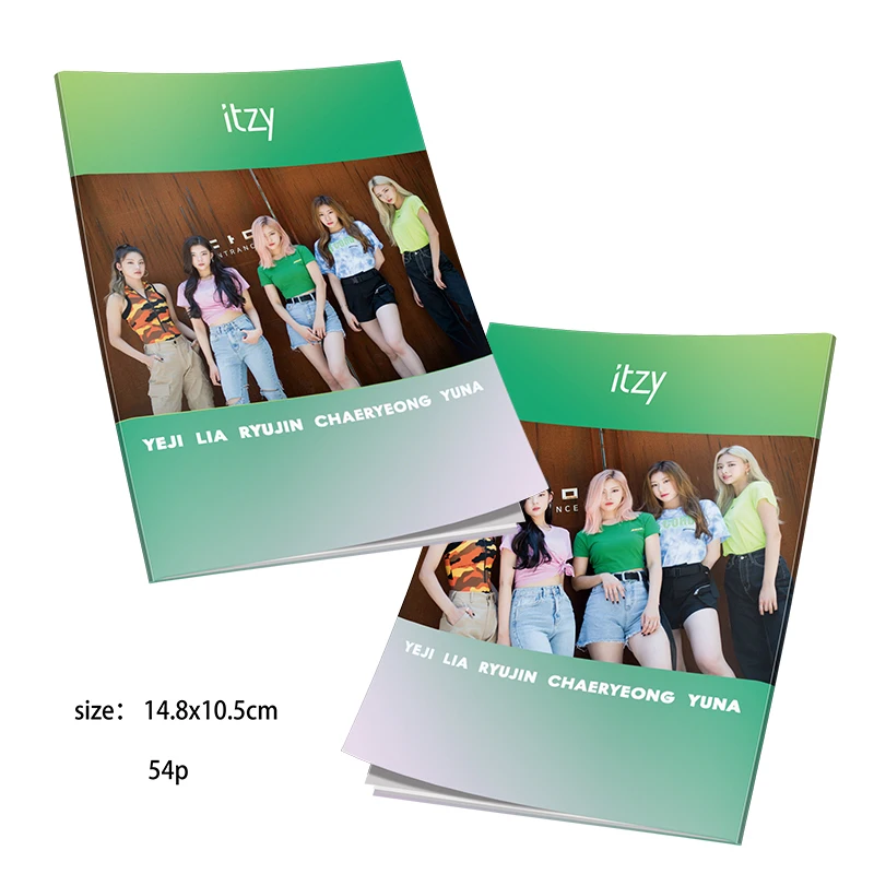 Kpop ITZY Photo Book Ryujin Yuna HD фотография IT'z ледяной плакат картина веер подарок|Набор