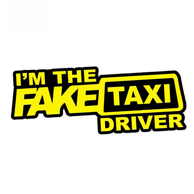 

Наклейка на автомобиль «Я фальшивый такси», наклейки с надписью Driver, 16 см х 6 см