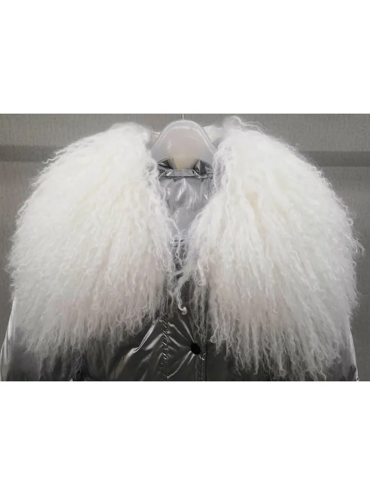 2019 зимняя женская куртка из натурального меха пальто Лисьего свободное короткое