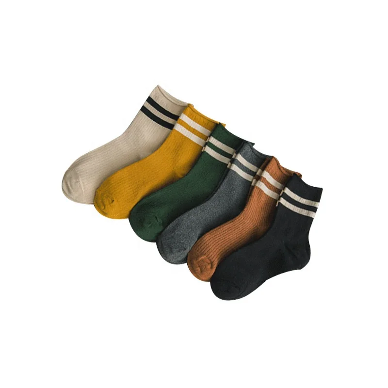 

New Design Full Cotton Crew Socks Athletic College Student Socks