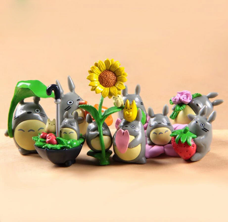 Набор Мой сосед Тоторо фигурка куклы милые миниатюрные Фигурки игрушки 1-3 см