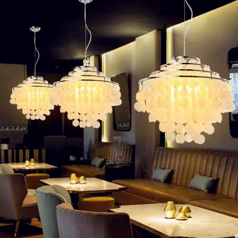 Подвесная Подвеска из морской раковины в европейском стиле 3 вида E27|Подвесные