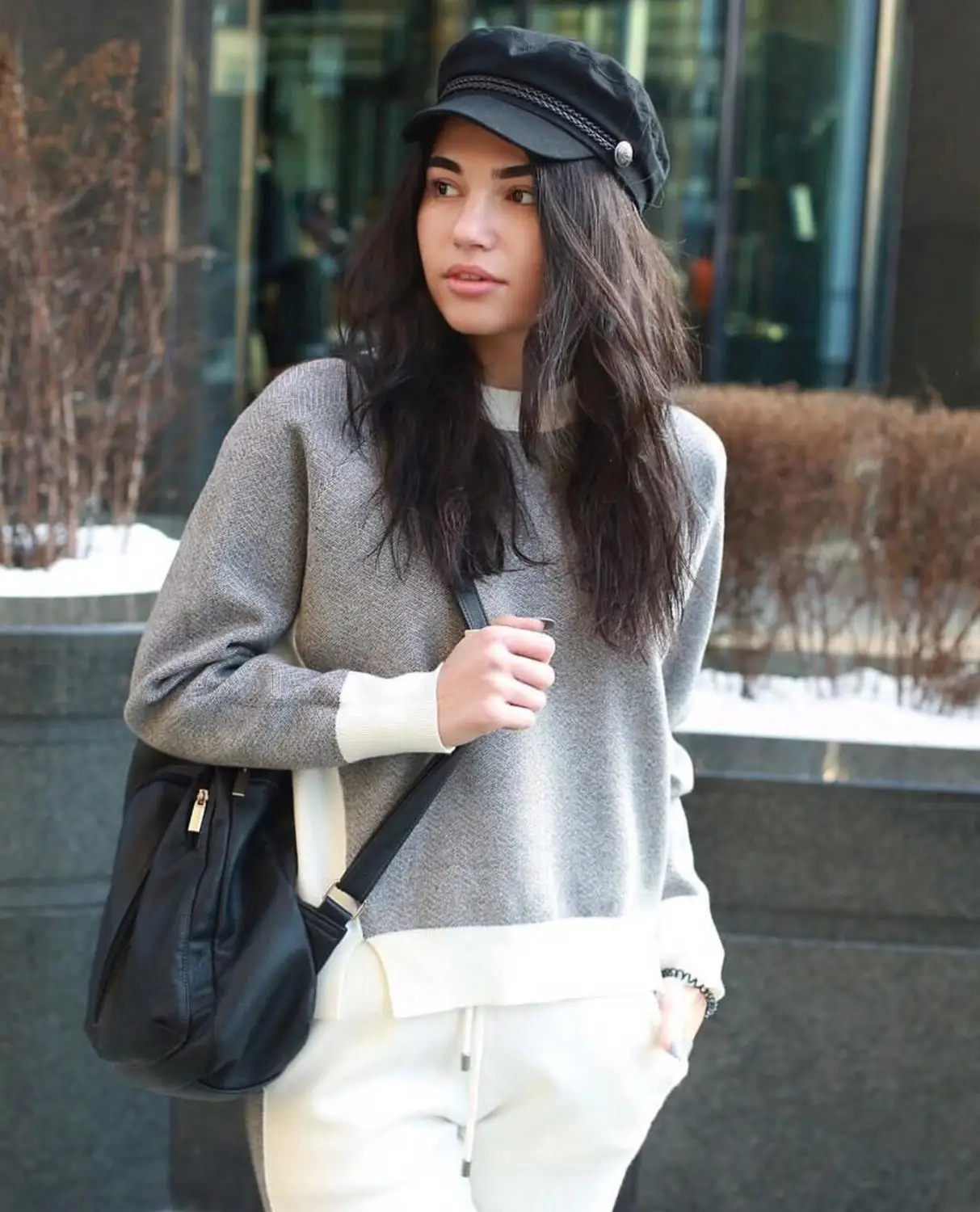 Зимний норковый свитер с О образным вырезом и эластичным поясом сезон 2020 модные