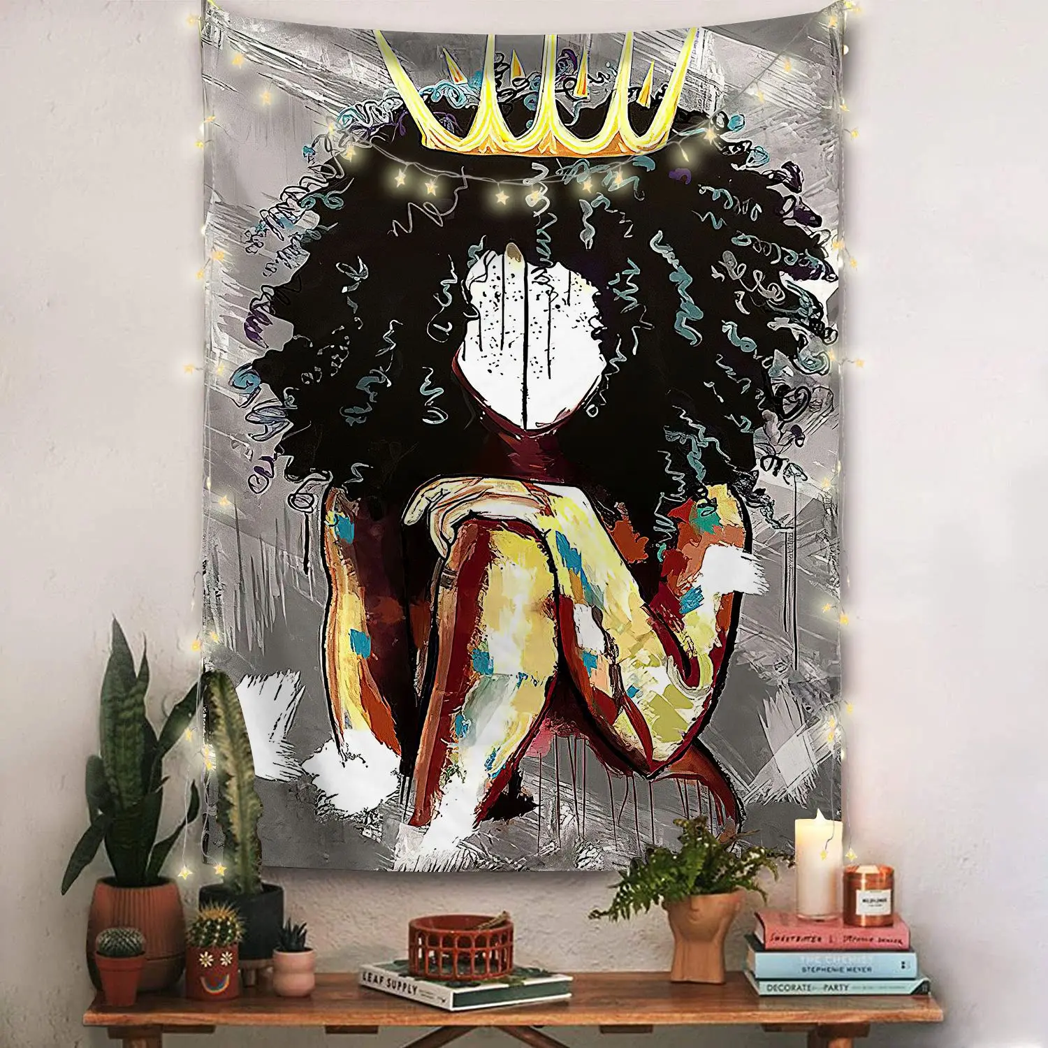 

Floral Moon Wall Tapestry Butterfly Cute Bedroom Decor Hippie Tapiz Tapestries Decoration Mural Gobelin Aesthetic Room Decor