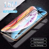 15h curved edge protective glass on the for iphone 7 8 6 6s plus tempered screen protector for iphone 11 pro x xs max xr glass