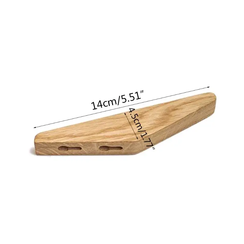

2/4PCS Wood Clothes Hanger Wall Mounted Coat Hat Scarf Hook Key Storage Rack