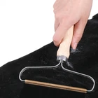 Портативная ручная щетка для бритья Машинка для удаления катышков с одежды Фуз, инструмент для удаления шерсти, двусторонняя щетка для бритья шерсти, бритва для свитера
