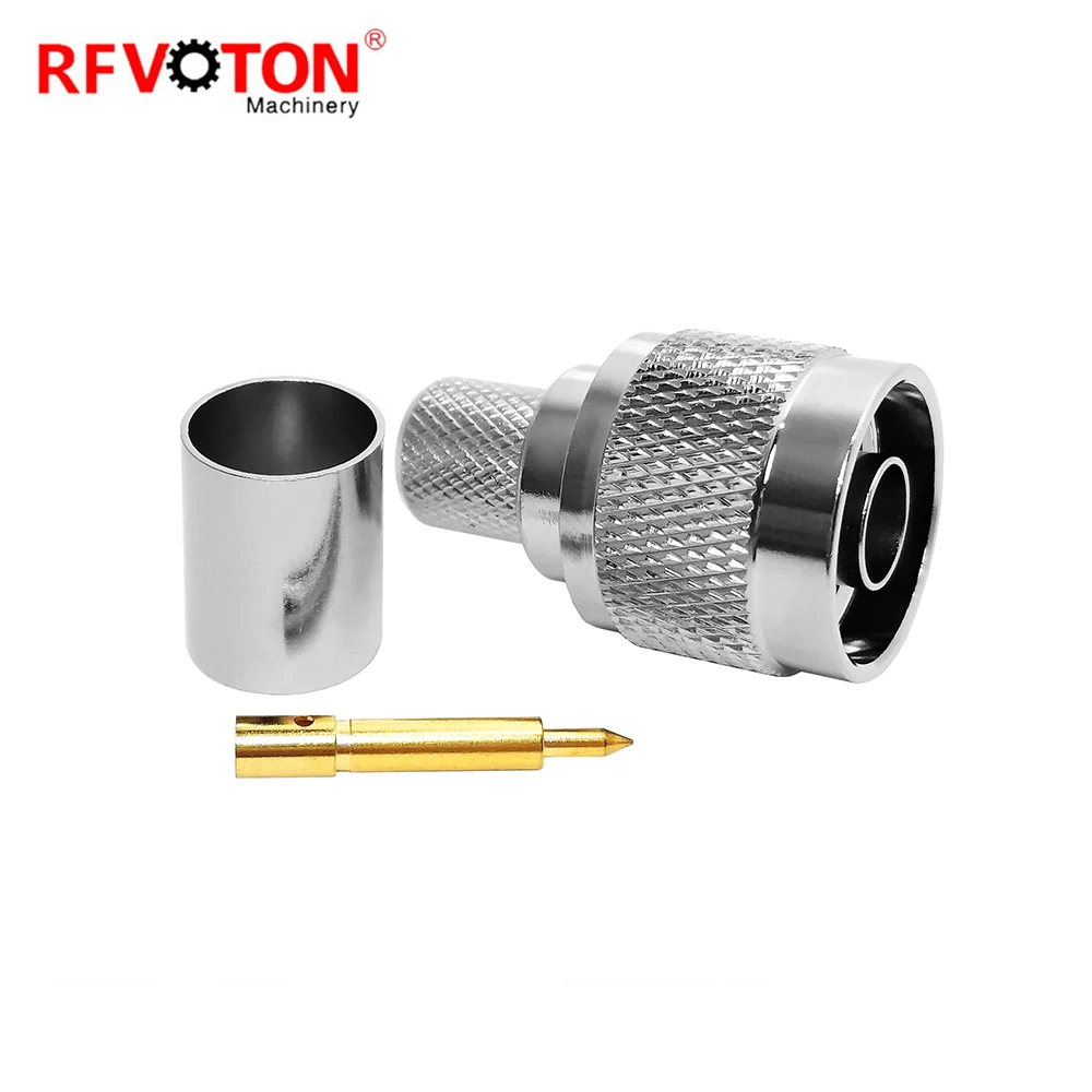 Бесплатная доставка 10 шт. коаксиальный разъем RF штекер N для кабеля LMR400 RG11 RG214 RG213 |