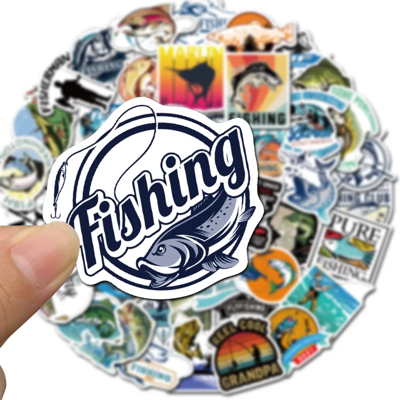 Рыбак Go Fishing VSCO наклейки для украшения DIY игрушка багаж ноутбук скейтборд