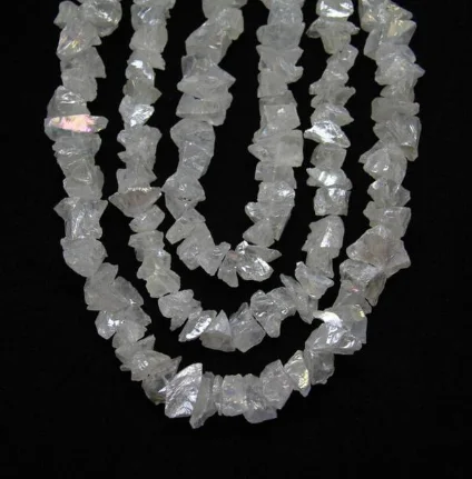 15 5 дюймов/str Природный Кварц титановая Радуга бриллианты необработанные