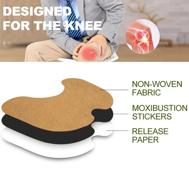 

Sumifun 12Pcs/Bag Knee Plaster Sticker Wormwood Extract Joint Ache Pain Patch