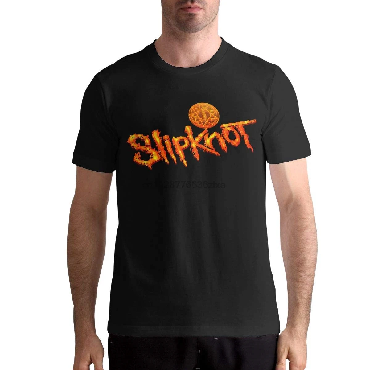 Арнольд логотип Slipknot мужские популярные короткий рукав музыка Группа рубашки