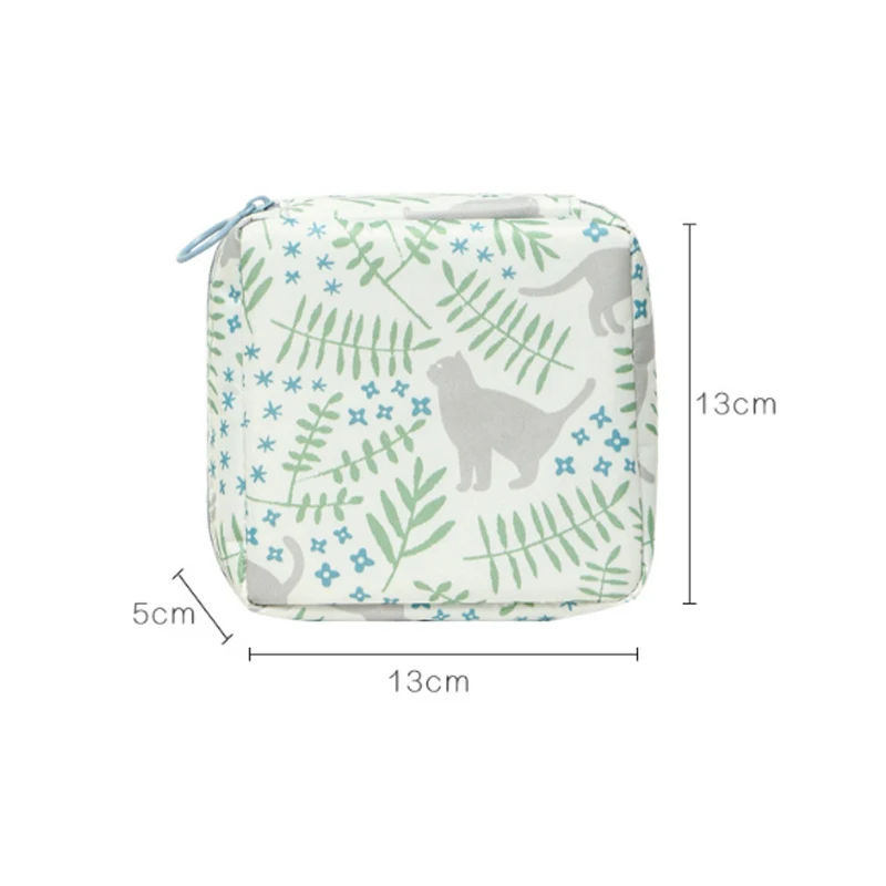 

Portable Square Sanitary Towel Napkin Pad Tampon Purse Bag Organizer Pouch Girls Feminine Hygiene Pad Storage Large